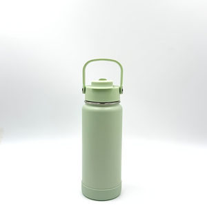 Custom Logo Stainless Steel Sports Water <b>Bottle</b> with 2 in 1 Straw Spout Lid Wide Handle Vacuum Insulated <b>Flask</b> - Product Image 6