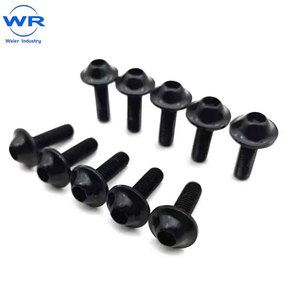 Tornillos de Carenado de Aluminio Anodizado Negro, Rojo, Azul y Dorado M6 x 20 mm para Motocicleta - Product Image 1