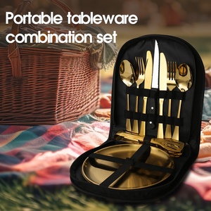 GEMEI 4-in-1 캠핑 용품 하이킹 콤보 팩 세트 바베큐 캠프 주방 조리기구 세트 조리기구 키트 - Product Image 5