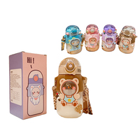 Hete Verkoop Tomatodo Kawaii 700Ml Cartoon Vorm Bpa Gratis Waterfles Met Stro Custom Logo Drinkfles