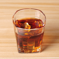Verres à vin carrés classiques personnalisés en verre sodocalcique sans plomb transparent 175 ml/6 oz pour bars et hôtels Whisky
