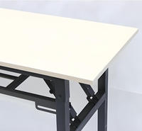 Table de formation simple et pliable, vente directe d'usine, table d'apprentissage scolaire, bureau rectangulaire, table pliante pour salle de conférence