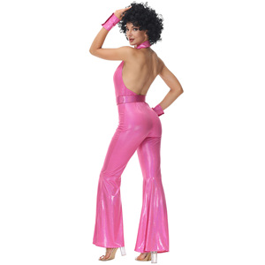 Costume sexy vintage des années 70, <span class=keywords><strong>hippie</strong></span>, discothèque, fête d'Halloween, pour femmes élégantes - Product Image 2