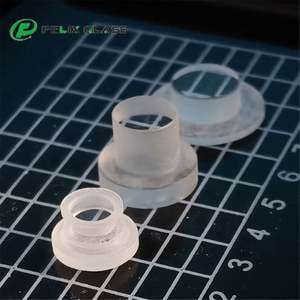 FELIX Fenêtre optique en verre de silice fondue avec revêtement protecteur AR en cristal de saphir, forme en marche, couverture de lentille UV IR - Product Image 1