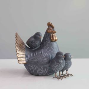 Granja pollo gallinero granja avícola poliresina decoración animales Gallo - Product Image 2