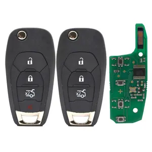 Katlanır araba anahtarlık 315/434Mhz için Chevrolet Cruze coloradoadoblazer Onix Tracker Onix RS 3/4 düğmeler flip uzaktan anahtar