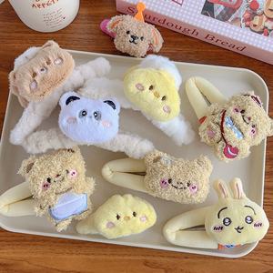 Lindo Oso de dibujos animados de peluche y horquilla de conejito grande 5cm BB Clip Material de acetato estilo dulce para Niñas para fiestas - Product Image 3