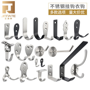Stainless Steel Robe <b>Hooks</b> 304 Wall Mounted Anti Corrosion For Bathroom Kitchen Door Use - Product Image 4