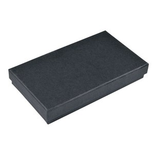 Caja de cartón negra para guardar bolígrafos 10x6x2 cm con forro de satén - Product Image 2