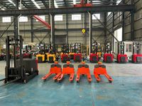 Truk Forklift Gudang Tugas Berat Bertenaga Baterai 1-3T Walkie Electric Pallet Jack Crane Carretilla Elevadora Bersertifikat CE