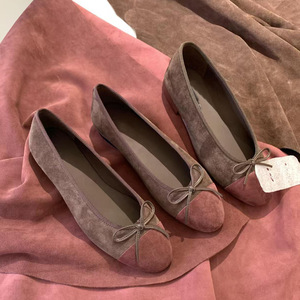 <span class=keywords><strong>Ballerine</strong></span> in Pelle <span class=keywords><strong>con</strong></span> Fiocco e Punta Aperta, Stile Primaverile 2026, Sandali Monopiano da <span class=keywords><strong>Donna</strong></span> - Product Image 2