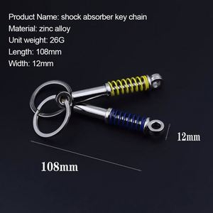 Car Accessories Car Auto Tuning Parts <b>Key</b> Chain Shock Absorber Keychain Spring Shock Absorber Zinc Alloy <b>Key</b> <b>Ring</b> - Product Image 4