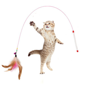 Articles pour animaux de compagnie, jouets pour chats, jouets interactifs pour chats, baguettes souples pour chats, clochettes, plumes, bâtons pour chatouiller - Product Image 1