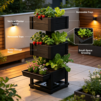 Bac à plantes surélevé modulaire en WPC (composite bois-plastique) pour réduire la flexion du dos lors de la plantation