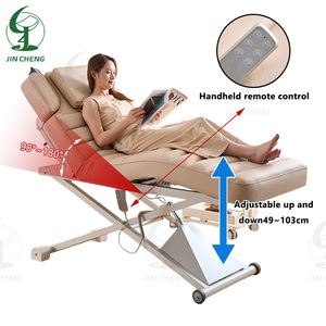Table de massage électrique Jincheng Salon Beauty Facial Spa à 2 moteurs, table de beauté réglable en hauteur, chaise de beauté - Product Image 5