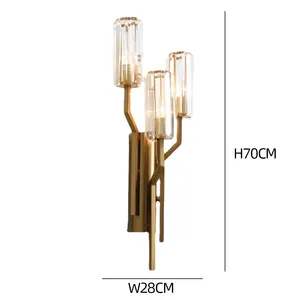 Decorative Luxury Wall Sconce Modern Indoor Lamp Light Metal For Hotel Home Bedroom Reading LED Wall Lamps
