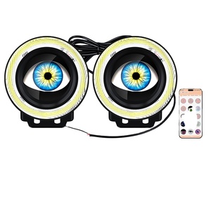 Nueva Bombilla LED Universal de 12V para Faros Antiniebla de Motocicleta y Automóvil, Luz Decorativa <span class=keywords><strong>Ojos</strong></span> de <span class=keywords><strong>Demonio</strong></span>, 82 Modos, Control por Aplicación, <span class=keywords><strong>Ojos</strong></span> de Ángel, 82W - Product Image 1