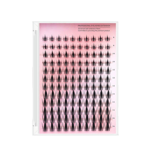Cils en grappe naturels effet transparent invisible, avec pointes mouillées, doux, style féerique, base fine et légère, effet <span class=keywords><strong>manga</strong></span> - Product Image 2