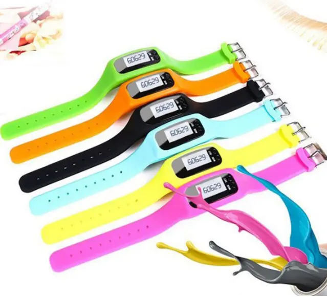 High Quality Run Tracker Sport Bracelet Silicone Bracelet Wristband Pedometer