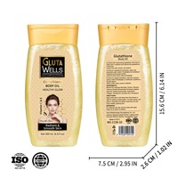 Gel Huile Corporel Scintillant à la Glycérine Hydratant Nourrissant Éclat Radieux Massage Gua Sha Corps Entier 200ml Export