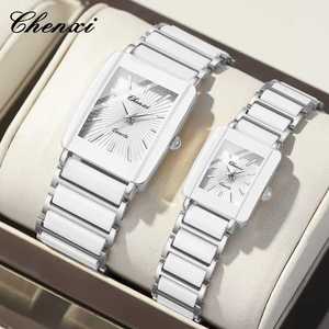 Montre <span class=keywords><strong>de</strong></span> <span class=keywords><strong>couple</strong></span> carrée <span class=keywords><strong>de</strong></span> luxe, résistante à l'eau, bracelet en céramique et alliage, <span class=keywords><strong>pour</strong></span> femme, design minimaliste, montres <span class=keywords><strong>pour</strong></span> homme, <span class=keywords><strong>cadeau</strong></span> - Product Image 4