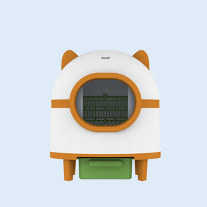 Caja de arena para <span class=keywords><strong>gatos</strong></span> inteligente de autolimpieza con robot, caja de arena de plástico fácil de limpiar para <span class=keywords><strong>gatos</strong></span>, peso de 10kg - Product Image 1