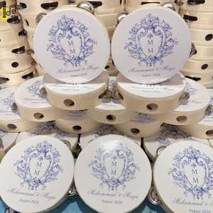 Tambourins personnalisés pour mariage, tambourins de 6 pouces avec peau de tambour personnalisée, instrument de musique, bruiteur, vente en gros, tambour pour église - Product Image 4