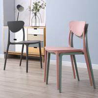 Chaises de salle à manger modernes en plastique pour l'approvisionnement transfrontalier, ensemble de chaises commerciales pour cafés et événements