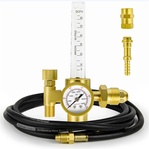 เครื่องวัดแรงดันแก๊สอาร์กอน CO2 สำหรับเชื่อมแบบ Mig Tig พร้อมเกจวัดการไหล 0-15 Scfh พร้อมสายและข้อต่อสำหรับงานเชื่อม - Product Image 1