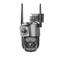 Ev Wifi 4MP Çift Lensli Güvenlik Ip Kamerası Sim Kartlı Dış Mekan Su Geçirmez CCTV İnsan Algılama Özellikli Bullet Ptz Ağ Kamerası