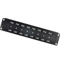 Inyector POE pasivo de 8 puertos de seguridad, alimentación sobre Ethernet para cámara de red IP Ubiquiti y MikroTik