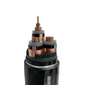 Flame Retardant electric Power Cable 8.7/15KV 3*150mm Fire Resistant Copper Steel Strip Armored Electrical Power Cable Wire