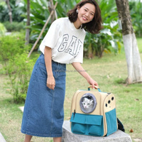 Sac de transport pour animaux de compagnie grande capacité, respirant, panoramique, pliable, à porter à la main ou à l'épaule, pour chiens et chats, idéal pour les sorties quotidiennes