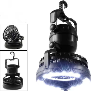 โคมไฟตั้งแคมป์แบบพกพา 2 in 1 พร้อมไฟฉาย LED 18 ดวง ตะขอแขวนพัดลมเพดาน สำหรับการเดินป่า ตกปลา เต็นท์ ไฟดับ กรณีฉุกเฉิน - Product Image 3