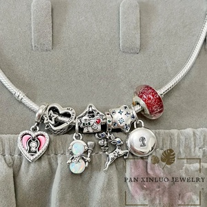 Bracelets <span class=keywords><strong>Pandora</strong></span> <span class=keywords><strong>pour</strong></span> femmes, chaîne serpent en argent sterling 925 authentique de haute qualité, zircon, très demandés - Product Image 6