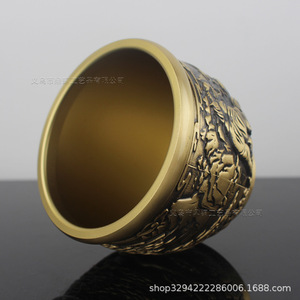 Vasi in ottone Dingtong Bai Fu, Vasi per riso in rilievo, Ornamenti da ufficio, <span class=keywords><strong>Tigre</strong></span>, Vasi portagioie, Artigianato all'ingrosso - Product Image 5