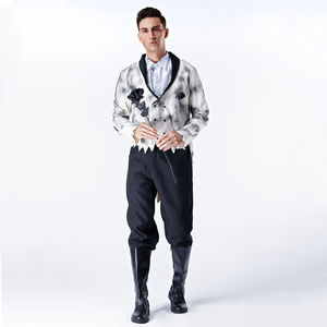 <span class=keywords><strong>Disfraz</strong></span> <span class=keywords><strong>de</strong></span> <span class=keywords><strong>pareja</strong></span> <span class=keywords><strong>de</strong></span> cosplay <span class=keywords><strong>de</strong></span> película <span class=keywords><strong>de</strong></span> Halloween, disfraces <span class=keywords><strong>de</strong></span> novio fantasma vampiro con broche, traje <span class=keywords><strong>de</strong></span> <span class=keywords><strong>diablo</strong></span> elegante para hombres - Product Image 6