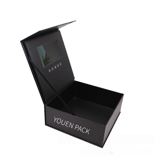Wholesale High-end 7-inch Screen Wedding Rose  Video Present Magnetic Flip Gift Box  for Valentine's Day