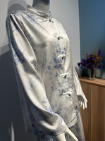 J-286 2026 Costume décontracté classique rétro européen et américain pour femme avec imprimé et boucle