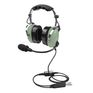 Pilot aviation headset in PNR with gel ear seal flexible b-oom microphone aviation headphones