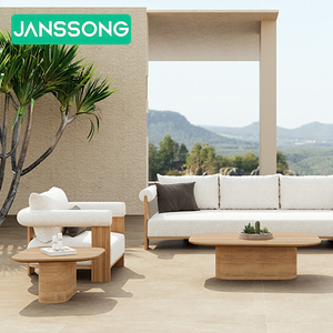 Luxury <b>Set</b> Modern Teak Wood L Shape Outdoor <b>Set</b> <b>Garden</b> Furniture Villa Poolside Furniture Outdoor <b>Garden</b> Sofas - Product Image 5