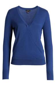 Suéter de punto de manga larga con cuello en V para mujer, Jersey de algodón liso, lana y acrílico, diseño personalizado a la moda, venta al por mayor, 2021 - Product Image 6