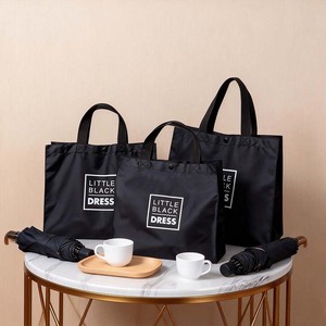 Oxford Cloth Shopping Bag Medium Foldable Tote With Logo Printing For General Packaging - Product Image 3