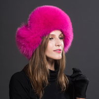 Gorro de invierno para mujer con orejeras de piel de mapache y forro de felpa, ideal para esquí, deportes al aire libre y pesca