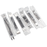 Kit de 6 outils de réparation pour garnitures intérieures de voiture, panneaux de porte et tableau de bord en acier inoxydable robuste, avec étui souple et commande manuelle