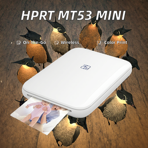 מדפסת תמונות צבעונית ניידת HPRT MT53 בגודל 3 אינץ', מדפסת מדבקות מיני כיס מפלסטיק, מדפסת תרמית לסמארטפון עם חיבור USB - Product Image 3