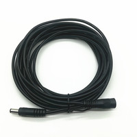 Cable de alimentación de CC para videovigilancia, extensión macho y hembra de 12V y 24V, 5521x5,5mm/2,1x5,5mm, 2,5