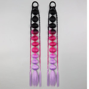 Pelucas de Fibra de Alta Temperatura con Degradado de Color para Halloween y Navidad, Cola de Caballo en Forma de <span class=keywords><strong>Linterna</strong></span> para Festivales, Fiestas Rave y Cosplay - Product Image 5