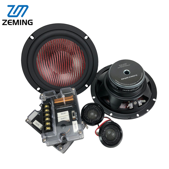 Professional Car Speakers Unit 6.5 Inch 2-way Car Component Speaker Powered Active Car Speakers coaxial speaker 6.5 inch