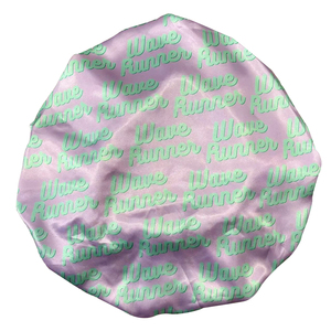 Tùy Chỉnh Ngủ Mũ Ngủ Mũ Bất Satin Hat Đôi Lớp Satin Tắm Bonnets Tóc Thiết Kế Nắp ca-pô Với Ban Nhạc Đàn Hồi - Product Image 4